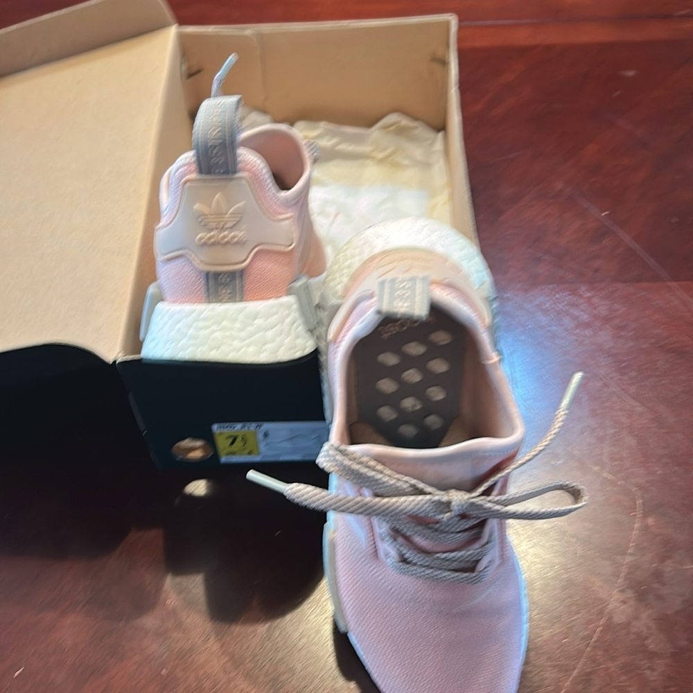 adidas Pink and White Athletic Shoes
